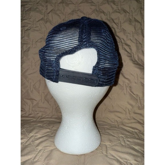 Aeropostale Trucker Hat Unisex Striped Snapback with Bird Pin Design - Picture 3 of 5